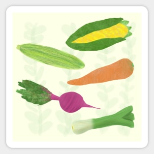 Root fall vegetables Sticker